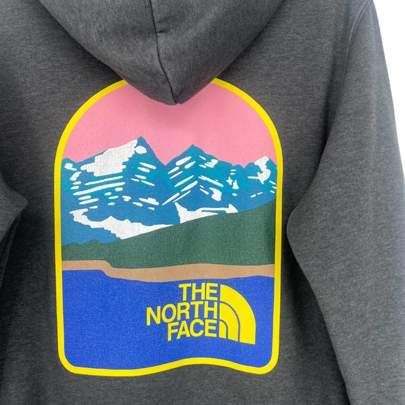 The North Face Men's Grey Park Pullover Sweatshirt Hoodie Size Medium - Picture 9 of 13